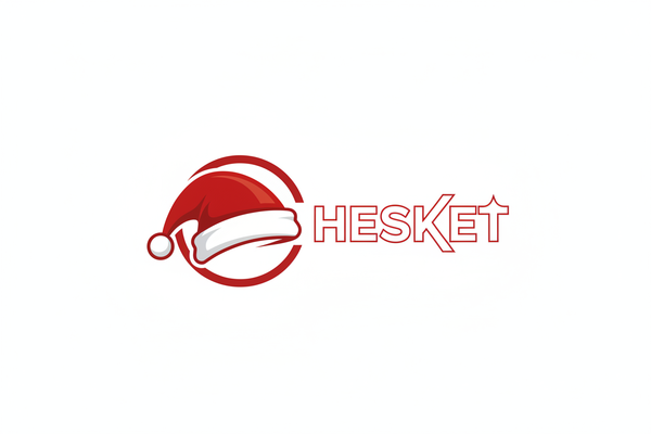 xmas hat logo and name HESKKET